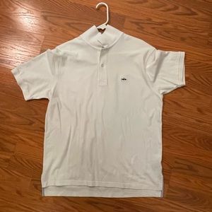 Fish Hippie Polo Shirt White Size Large excellent condition Salterpath Collectio